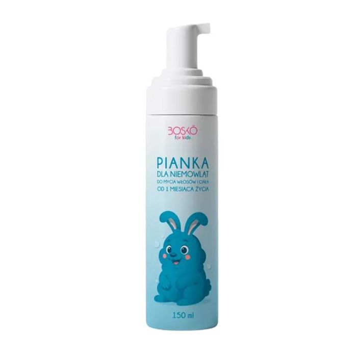 Pianka do mycia włosów i ciała dla niemowląt, BOSKO, 150 ml