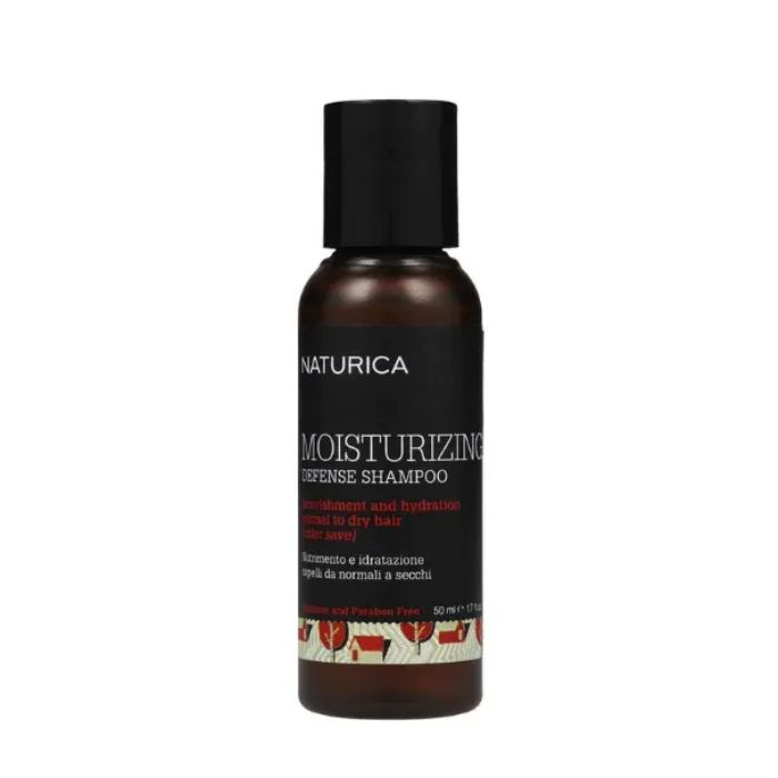 Szampon do włosów suchych i normalnych, Moisturizing, NATURICA, 50 ml